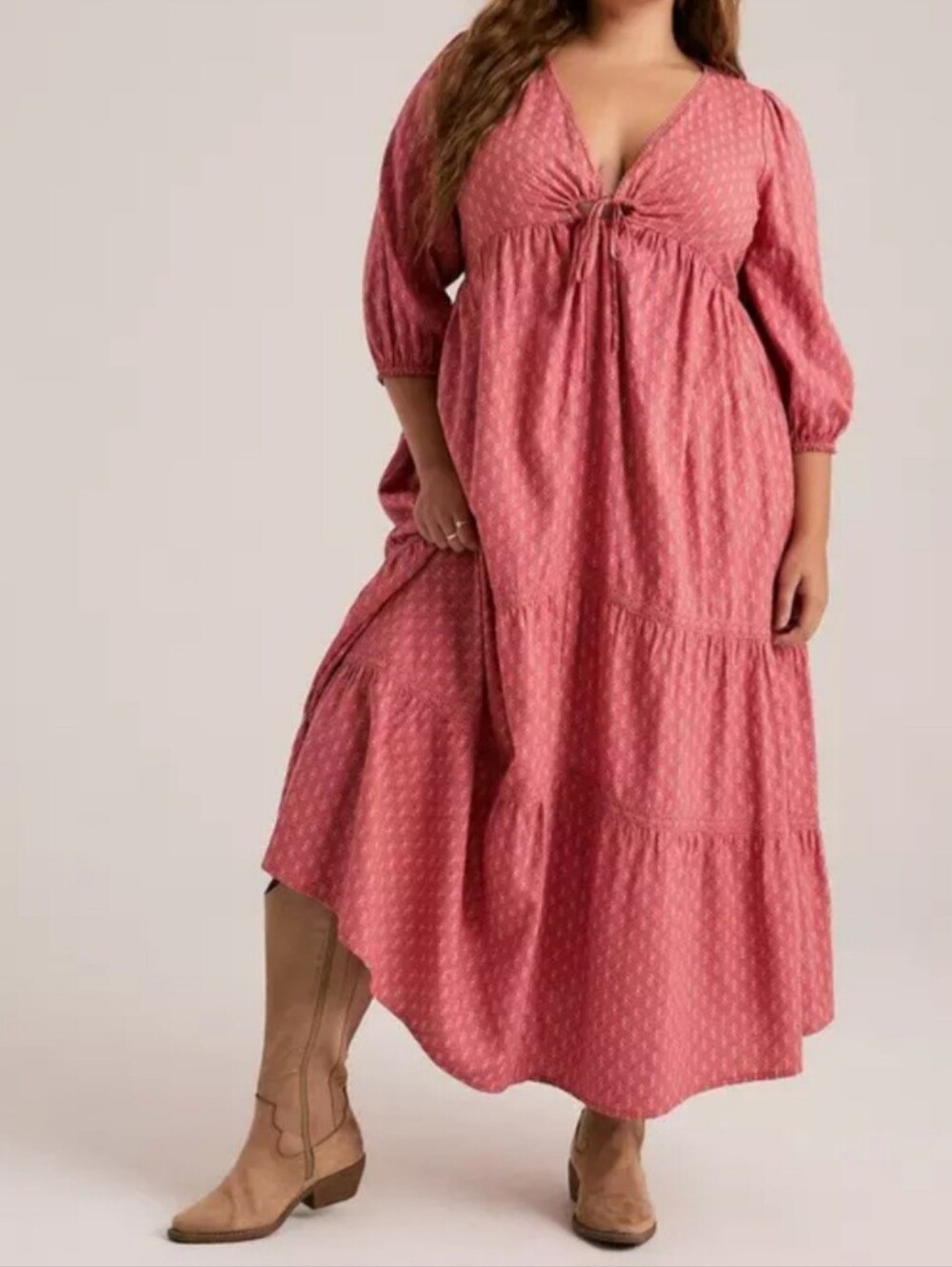 Torrid Festi Blouson Sleeve Maxi Dress